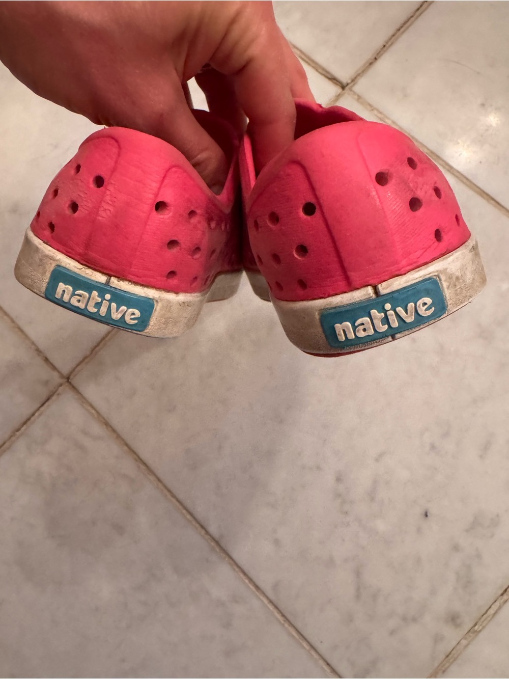 Bright Pink Native Shoes - Picture 4 of 7